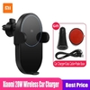 Xiaomi Mi 20W Max Qi Wireless Car Charger WCJ02ZM Auto Pinch with Intelligent Infrared Sensor Fast Charging Car Phone Holder - Black