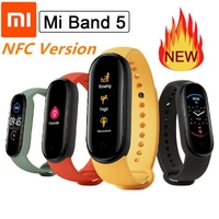 Xiaomi Mi Band 5 / 5 NFC Version Smart Wristband 1.1 inch Color Screen Bracelet with Magnetic Charging 11 Sports Model Bluetooth 5.0 Remote Camera