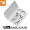 XIAOMI Mijia Nail Clipper Set 5Pcs Portable Fingernail Toenail Manicure Pedicure Magnetic Absorption