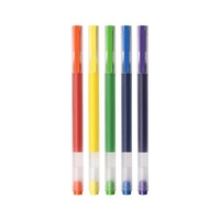 Xiaomi Mijia Super Durable Colorful Writing Sign Pen 5 Colors Mi Pen 0.5mm Gel pen Signing Pens For School Office Drawing
