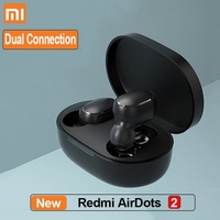Xiaomi Redmi AirDots 2 TWS Wireless Stereo Bluetooth 5.0 Earphone Noise Reduction Handsfree AI Voice Control Airdots 2