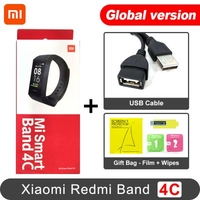 Xiaomi Redmi Band 4C Smart Wristband Fitness Tracker 1.08 inch Color Screen BT5.0 USB Charging Bracelet
