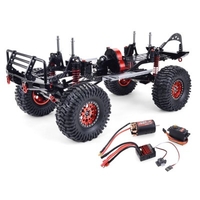 ZD Racing SCX10 1/10 4WD CNC All Metal Carbon Fiber RC Car Frame + 540 Motor + 60A Waterproof ESC + M1500 Servo