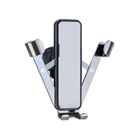 ZL49 Car 360Â° Automatic Locking Gravity Mobile Phone Holder Air Outlet Clip Suitable for 4 to 6 inch Phones