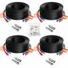 ZOSI 4pcs 100ft Video Power Cable BNC RCA Cord Wire for Security Camera System
