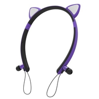 ZW29 TWS Wireless Headset Headband Luminous Cat Ear Cartoon Cute Magnetic Head-mounted Headphone Bluetooth 5.0