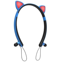 ZW29 TWS Wireless Headset Headband Luminous Cat Ear Cartoon Cute Magnetic Head-mounted Headphone Bluetooth 5.0