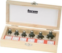 Abrundfräsersatz HW 6teilig Fortis