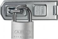 ABUS Überfalle und Vorhangschloss 100/100 mit Vorhangschloss 54TI/40