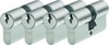 ABUS Türzylinder-Set E20NP 4 Stück gleichschließend mit 5 Schlüsseln