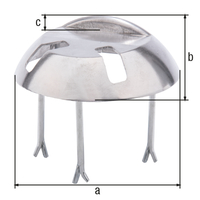 Auflaufstütze mit Langlöchern 