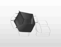 Auto-Schondecke mit Seitenteilen,  teilbar