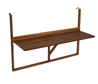Balkonhängetisch lang 120cm,  Akazie