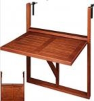 Balkonhängetisch mit verstellbarer Halterung