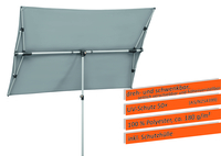 Balkonschirm Novara 190x140cm