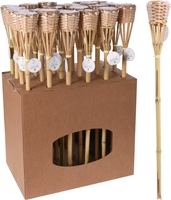 Bambusfackel mit Windlicht,  citronella