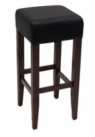 Barhocker Akazie Kunstleder - Barhocker Akazie Kunstleder