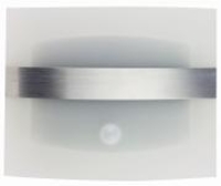 Batterie LED Wandleuchte mit Bewegungsmelder silber