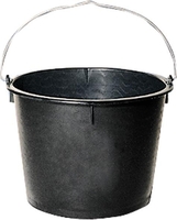 Baueimer Polyeth.-Regen. hohe Form,  schwarz 10 l
