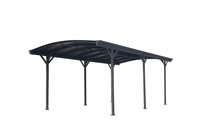 Carport Rundbogen anthrazit
