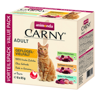 Cat Carny Adult Geflügel-Mix mit 8 Frischebeuteln 8 x 85g