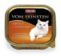 Cat Katzennahrung Vom Feinsten Adult Geflügel + Kalb 100g