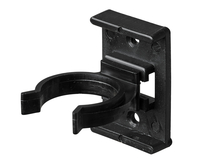 Clip für Sockelverstellfuß,  Ø 25 mm,  Kunststoff,  schwarz