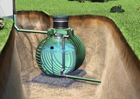 COLUMBUS Retentionszisterne,  grün,  oval