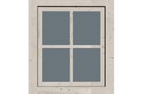 Dreh-/Kippfenster hell elfenbein