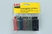 Easy Work Unterlegkeile,  30 Stück Kunststoff 1-6mm