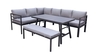 Eck-Lounge Fontoria,  inkl. Kissen,  grau