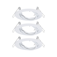 Einbauleuchte 3er-Set,  schwenkbar,  rund,  90mm,  20 Grad,  max. 3x10W