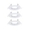 Einbauleuchte 3er-Set starr rund 80mm max. 3x10W