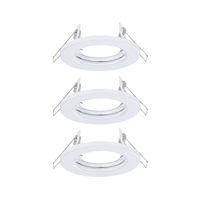 Einbauleuchte 3er-Set starr rund 80mm max. 3x10W