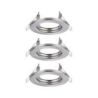 Einbauleuchte 3er-Set starr rund 80mm max. 3x10W