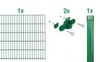 Einstab-Zaunmatten-Anbauset 2m - Einstab-Zaunmatten-Anbauset 2m