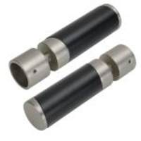 Endstück 20 mm Pur Zylinder Nr.2 vernickelt/schwarz