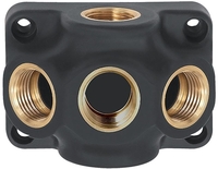 Endverteilerdose Kunststoff Innengewinde 1xG1/2" zu 3xG1/2" RIEG