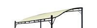Ersatzdach für Anbaupavillon MANTOVA XL 3x3 Meter,  PVC
