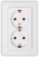 EUROPA Schutzkontakt-Steckdose 2-fach