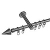 Gardinenstange Kegel 16 mm Stilgarnitur aus Edelstahl - Gardinenstange Kegel 16 mm Stilgarnitur aus Edelstahl