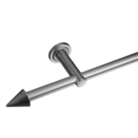 Gardinenstange Modern line Ø16 mm Kegel,  edelstahl