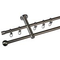 Gardinenstange Round 12 mm Stilgarnitur aus Edelstahl - Gardinenstange Round 12 mm Stilgarnitur aus Edelstahl