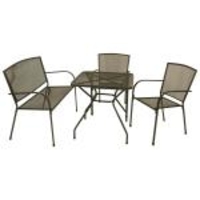 Garnitur 4-teilig,  Streckmetall