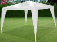Garten Pavillon 300 x 300 x 250 cm Weiß