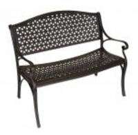 Gartenbank VENEZIA 2-sitzer bronze-antik