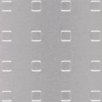 Strukturblech,  Quadrat-Prägung Aluminium silberfarbig elox.