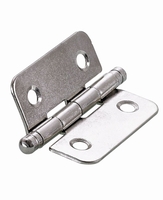 Zierscharnier,  40 x 35 x 1, 2 mm,  Stahl,  vernickelt