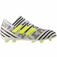 adidas Nemeziz 17.1 FG Kinder Fu?ballschuhe Nocken wei? gelb schwarz