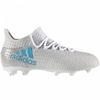 adidas X 17.1 FG Kinder Fu?ballschuhe Nocken wei? blau